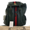 Secondhand Gucci Large Calfskin Web Ophidia Backpack