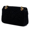 Secondhand Gucci Medium GG Marmont Matelasse Velvet Shoulder Bag