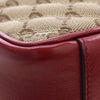 Secondhand Gucci Small GG Marmont Matelasse Diagonal GG Canvas and Leather Shoulder Bag