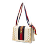 Secondhand Gucci Small Studded and Pearl Embellished Calfskin Web Sylvie Satchel