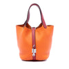 Secondhand Hermès Bicolor Clemence and Swift Picotin Lock 18