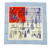 Secondhand Hermès Passementerie Quadri Silk Scarf 90