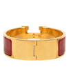 Secondhand Hermès Wide Enamel Clic Clac H Bracelet GM