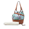 Secondhand LOEWE Paulas Ibiza Small Canvas Mermaid Print Balloon Drawstring Bucket Bag