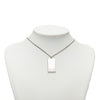 Secondhand Louis Vuitton Brass Collier Plaque Damier Pendant Necklace
