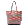 Secondhand Miu Miu Leather Madras Floral Tote