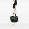 Secondhand Miu Miu Nappa Striped Patchwork Shopper Travel Bag