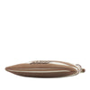 Secondhand Miu Miu Striped Canvas Logo Drawstring Handbag