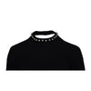 Secondhand Moschino High Neck Dress with Gemstone - '10s