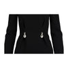 Secondhand Moschino High Neck Dress with Gemstone - '10s