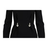 Secondhand Moschino High Neck Dress with Gemstone - '10s