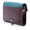 Secondhand Prada Bicolor Saffiano Envelope Push Lock Clutch