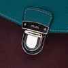 Secondhand Prada Bicolor Saffiano Envelope Push Lock Clutch