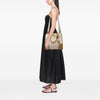 Secondhand Prada Saffiano Trimmed Canvas Canapa Satchel