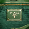 Secondhand Prada Saffiano Trimmed Tessuto Logo Plate Convertible Tote