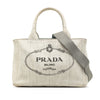Secondhand Prada Small Denim Canapa Logo Tote