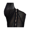 Secondhand Roberto Cavalli Black Plunge Neck Corset Dress - '00s