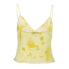 Secondhand Roberto Cavalli Class Leaf Print Top and Skirt Set - '10s