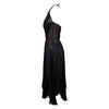 Secondhand Roberto Cavalli Black Plunge Neck Corset Dress - '00s