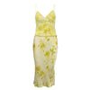 Secondhand Roberto Cavalli Class Leaf Print Top and Skirt Set - '10s