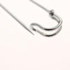 Hermes Clou de Selle Safety Pin Brooch Metal