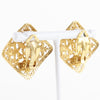Secondhand Chanel Vintage CC Square Clip-On Earrings