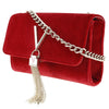 Secondhand Valentino Garavani Divina Red Velvet Bags