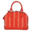 Secondhand Louis Vuitton Alma Handbag Limited Edition Monogram Vernis Rayures