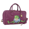 Secondhand Loewe Amazona Bag Purple Leather Bags