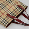 Secondhand Burberry Nova Check Tote Canvas and