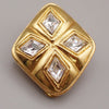 Secondhand Chanel Vintage CC Diamond Clip-On Earrings