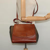 Fendi Silvana Bag Leather with Pequin Canvas