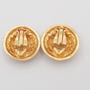 Secondhand Chanel Vintage CC Crest Round Clip-On Earrings