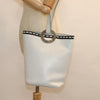 Secondhand Celine Circle logo White Leather Bags