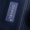 Secondhand Chanel Deauville Tote Navy Canvas Accessories