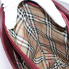Secondhand Burberry Shoulder Bag Burgundy Leather Bags