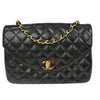 Chanel Vintage Round CC Chain Crossbody Bag Quilted Lambskin