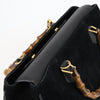 Gucci Vintage Bamboo Handle Bag Suede