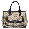 Secondhand Burberry Nova Check Handbag Nova Check Canvas and