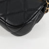Secondhand Chanel Lady Handle Flap Card Holder on Chain Quilted
