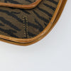 Fendi Vintage Tiger Print Shoulder Bag Canvas
