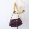 Secondhand Bvlgari Chandra Satchel Purple Leather Bags