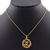 Secondhand Chanel Vintage CC Round Pendant Choker Necklace