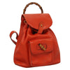 Gucci Vintage Bamboo Backpack Leather