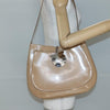 Salvatore Ferragamo Gancini Shoulder Bag Patent Leather