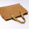 Secondhand Burberry Handle Tote Beige Leather Accessories