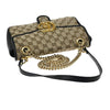 Secondhand Gucci GG Marmont Flap Bag Diagonal Quilted GG Canvas with
