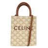Celine Vertical Cabas Tote Triomphe Coated Canvas