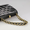 Secondhand Chanel Vintage Chain Frame Bag Quilted Patent