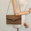 Christian Dior Vintage Trotter Flap Shoulder Bag Canvas